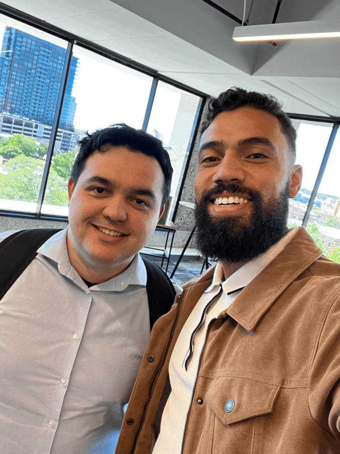 Pedro Verissimo and Ronan Pinho at ReCity Durham